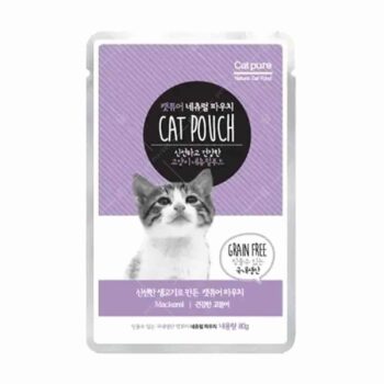 韓國 Cat Pure - Cat Pouch 無穀物營養濕包 [鯖魚][全貓] 80g