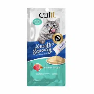 Catit – Smooth & Savoury 肉泥小食 [15g x 4] [吞拿魚、雞肉] [44404]