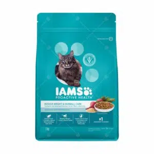 IAMS - 室內體重管理及化毛球營養配方 1kg [藍][成貓]