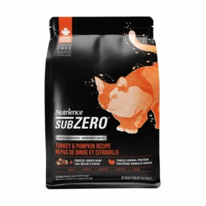 Nutrience - Sub Zero 單一蛋白乾糧+脫水肉粒系列 [火雞、南瓜配方][全貓]