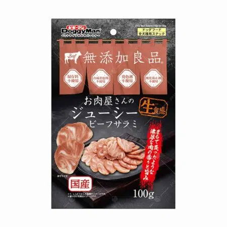 DoggyMan - 美味牛肉莎樂美薄片 100g [全犬]
