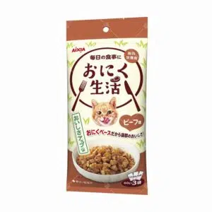 Aixia 愛喜雅 肉生活系列 - 総合栄養貓餐包 [60g x 3包裝][牛肉][ON-1]