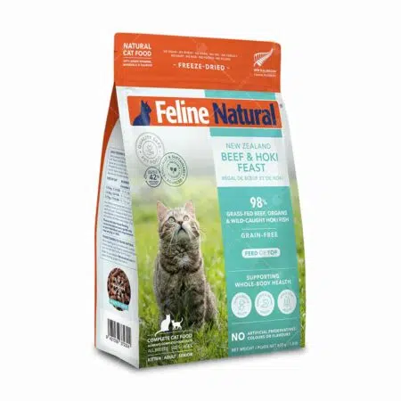 K9 Feline Natural - Beef & Hoki 牛肉和藍尖尾鱈魚凍乾盛宴 800g [全貓]