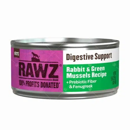 Rawz - 兔肉和綠貽貝慕斯罐 155g [消化支持][白+鮮綠][全貓用]