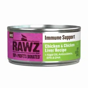 Rawz - 雞肉和雞肝慕斯罐 155g [免疫支持][白+青綠][全貓用]