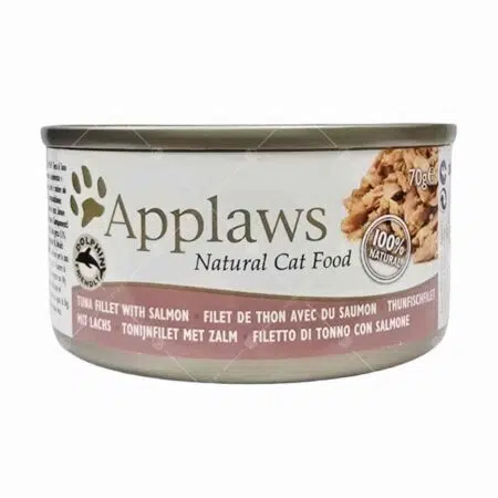 Applaws 肉汁系列貓罐頭 - Tuna Fillet With Salmon 吞拿魚、三文魚 70g [粉][貓用]