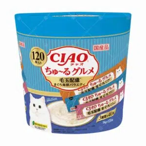 CIAO - 吞拿魚綜合貓醬派對桶 [3味-14g x 120本][毛球關注][SC-214]