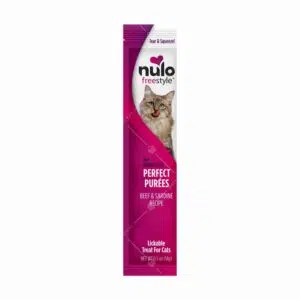 Nulo - Perfect Purees 無穀物唧唧肉泥貓小食 14g [牛肉+沙丁魚][紫][全貓用]