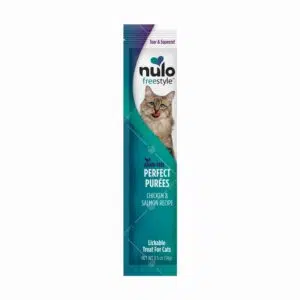 Nulo - Perfect Purees 無穀物唧唧肉泥貓小食 14g [雞肉+三文魚][藍綠][全貓用]