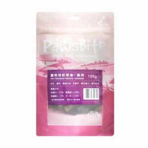 PawsBite - Pet Training Treats Venison 寵物培訓鹿肉零食 100g [貓犬用]