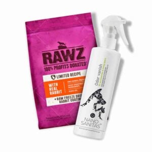 【免費贈品】買 Rawz 無穀物兔肉貓糧 即送 納米銀除臭劑 [需買滿兩包 7.8lbs]