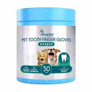 Royal Pets - 寵物潔齒指套 50片 [綠字][貓犬用]