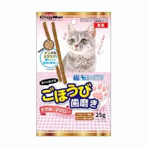 CattyMan - 吞拿魚雞肉潔齒棒小食 20條 [粉][全貓]