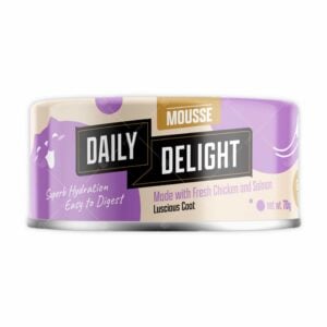 Daily Delight Mousse - Chicken Salmon 無穀物雞肉、三文魚慕絲 70g [DD622][紫][全貓用]