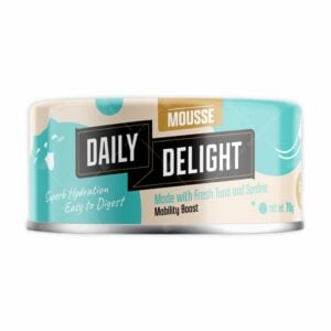 Daily Delight Mousse - Tuna Sardine 無穀物吞拿魚、沙丁魚慕絲 70g [DD611][藍][全貓用]