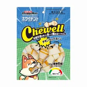 DoggyMan - Chewell 雞肉牛皮骨頭棒 6件 [藍][成犬]