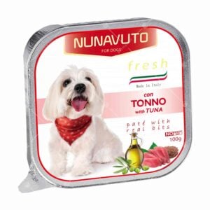 Nunavuto - Fresh TONNO Tuna 意大利鋁製肉醬狗餐盒 100g [吞拿魚][紅][成犬用]