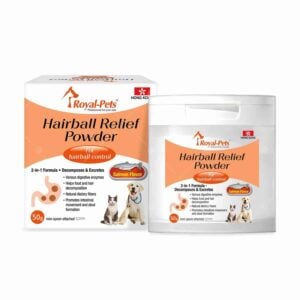Royal Pets - Hairball Relief Powder 寵物排毛粉 50g [Salmon三文魚味][橙][貓犬用]