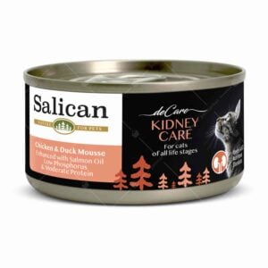 Salican - Chicken Duck Kidney Care 雞肉鴨肉功能性慕斯 80g [腎臟護理][橘粉][全貓用]