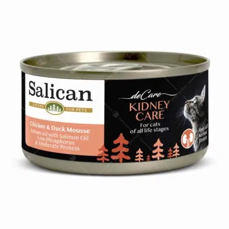 Salican - Chicken Duck Kidney Care 雞肉鴨肉功能性慕斯 80g [腎臟護理][橘粉][全貓用]