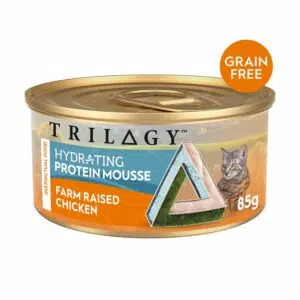 Trilogy 奇境 - Instinctual Farm Raised Chicken 無穀物補水慕斯罐 85g [農場雞肉][白邊][成貓用]