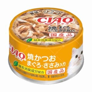 CIAO - 燒鰹魚、吞拿魚、雞胸肉貓罐頭 85g [A-18][成貓用]