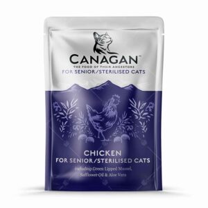 Canagan 原之選 - Senior Sterilised 無穀物鮮肉滋味包 85g [純雞肉][紫][絕育貓和老貓用]