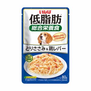 Inaba - 低脂肪綜合營養狗濕包 80g [藍][雞柳雞肝[QDR-165]