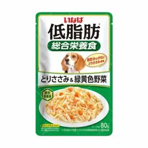 Inaba - 低脂肪綜合營養狗濕包 80g [綠][雞柳野菜][QDR-162]
