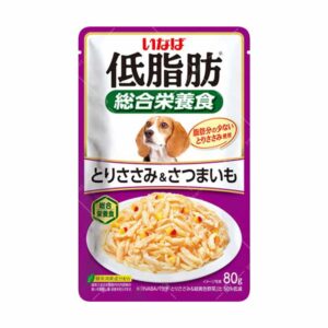 Inaba - 低脂肪綜合營養狗濕包 80g [紫][雞柳甜薯][QDR-164]