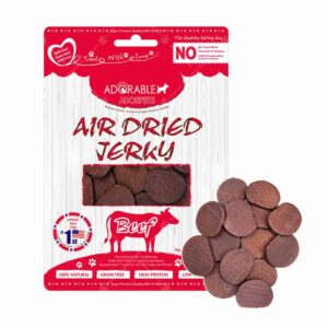 Adorable - Air Dried Jerky Beef 天然風乾牛肉片 100g [紅][無穀物][貓犬用]