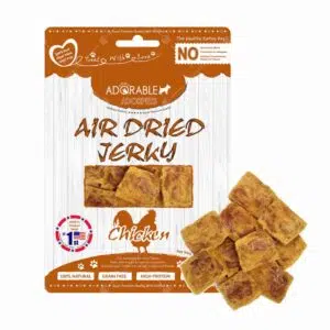 Adorable - Air Dried Jerky Chicken 天然風乾雞肉片 100g [棕][無穀物][貓犬用]