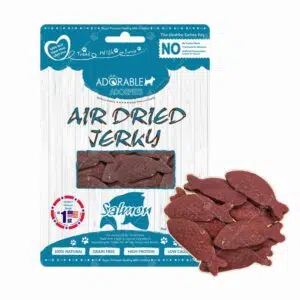 Adorable - Air Dried Jerky Salmon 天然風乾三文魚排 100g [藍][無穀物][貓犬用]