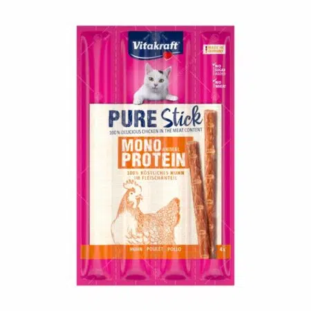 vitakraft - Pure Stick Huhn 單一蛋白純雞肉條 20g [ 5g x 4條 ][全貓用]