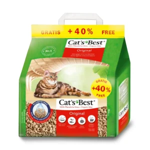 Cat's Best Original - 黏結吸臭木貓砂 3kg [紅]