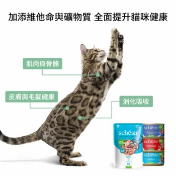 Schesir - 啫喱全齡主食貓罐頭 [吞拿魚、蟹柳] 85g - Image 7