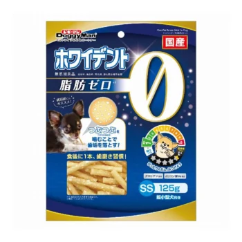 DoggyMan - 零脂肪柔軟骨膠原潔齒棒 SS 125g [超小型犬]
