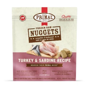 Primal – Nuggets 急凍鮮肉磚 (火雞、野生沙甸魚配方) 3磅裝