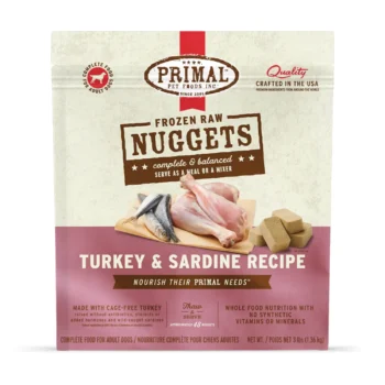 Primal – Nuggets 急凍鮮肉磚 (火雞、野生沙甸魚配方) 3磅裝