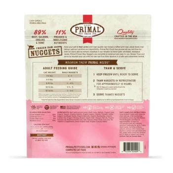 Primal – Nuggets 急凍鮮肉磚 (草飼牛肉、野生三文魚配方)(貓用) 3磅裝 - Image 2