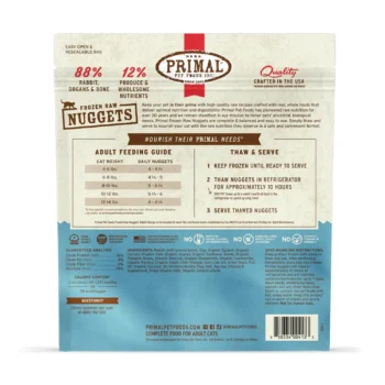 Primal – Nuggets 急凍鮮肉磚 (農場飼養兔肉配方)(貓用) 3磅裝 - 圖片 2