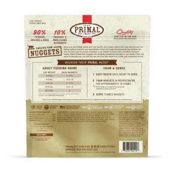 Primal - Nuggets 急凍鮮肉磚 (草飼鹿肉配方)(貓用) 3磅裝 - Image 2