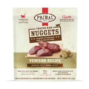 Primal - Nuggets 急凍鮮肉磚 (草飼鹿肉配方)(貓用) 3磅裝