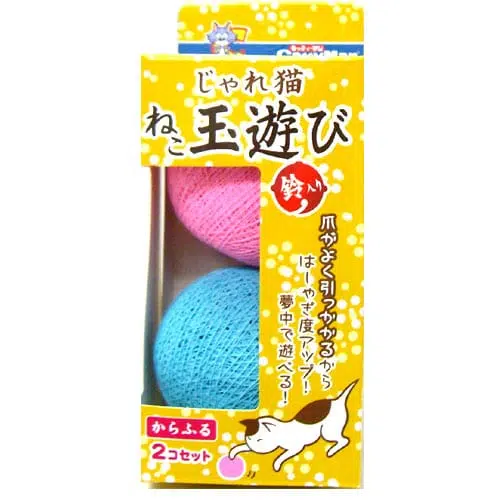 逗貓玩具-CattyMan毛線鈴鐺球-逗貓玩具推薦