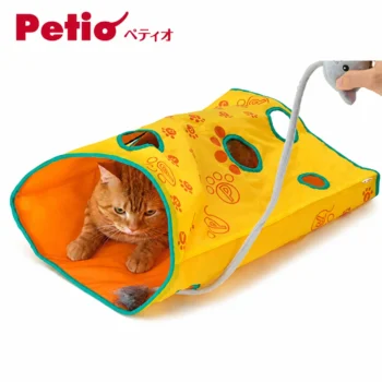 Petio 貓咪沙沙聲穿梭遊戲袋 [黃] [w22797] - 圖片 2