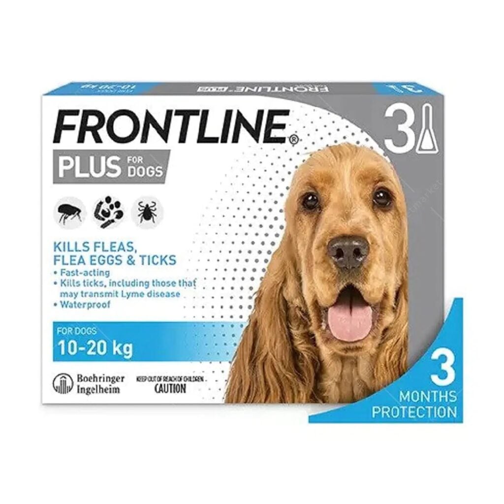 滅蝨用品推薦-滅狗蝨滴劑-Frontline Plus殺蚤除牛蜱犬用藥水
